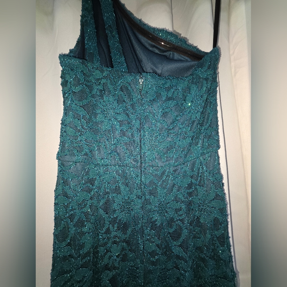 BCX Womens Green Sleeveless Full-Length Fit + Flare Evening Dress - Picture 5 of 9